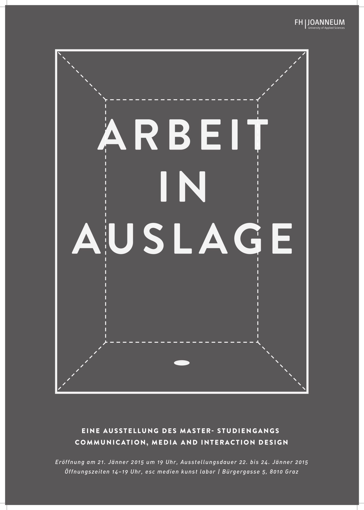 Arbeit in Auslage