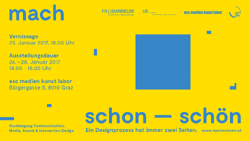 mach schon - mach schön © FH Joanneum Institut für Kommunikation und Design