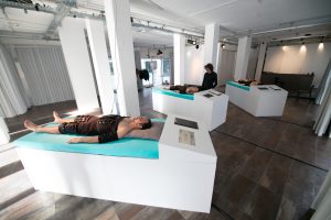 Eröffnung Speculative Capital, Manuel Beltrán und René Mahieu, Foto: Valerie Maltseva, Elevate Festival 2017