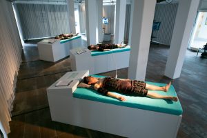 Eröffnung Speculative Capital, Manuel Beltrán und René Mahieu, Foto: Valerie Maltseva, Elevate Festival 2017