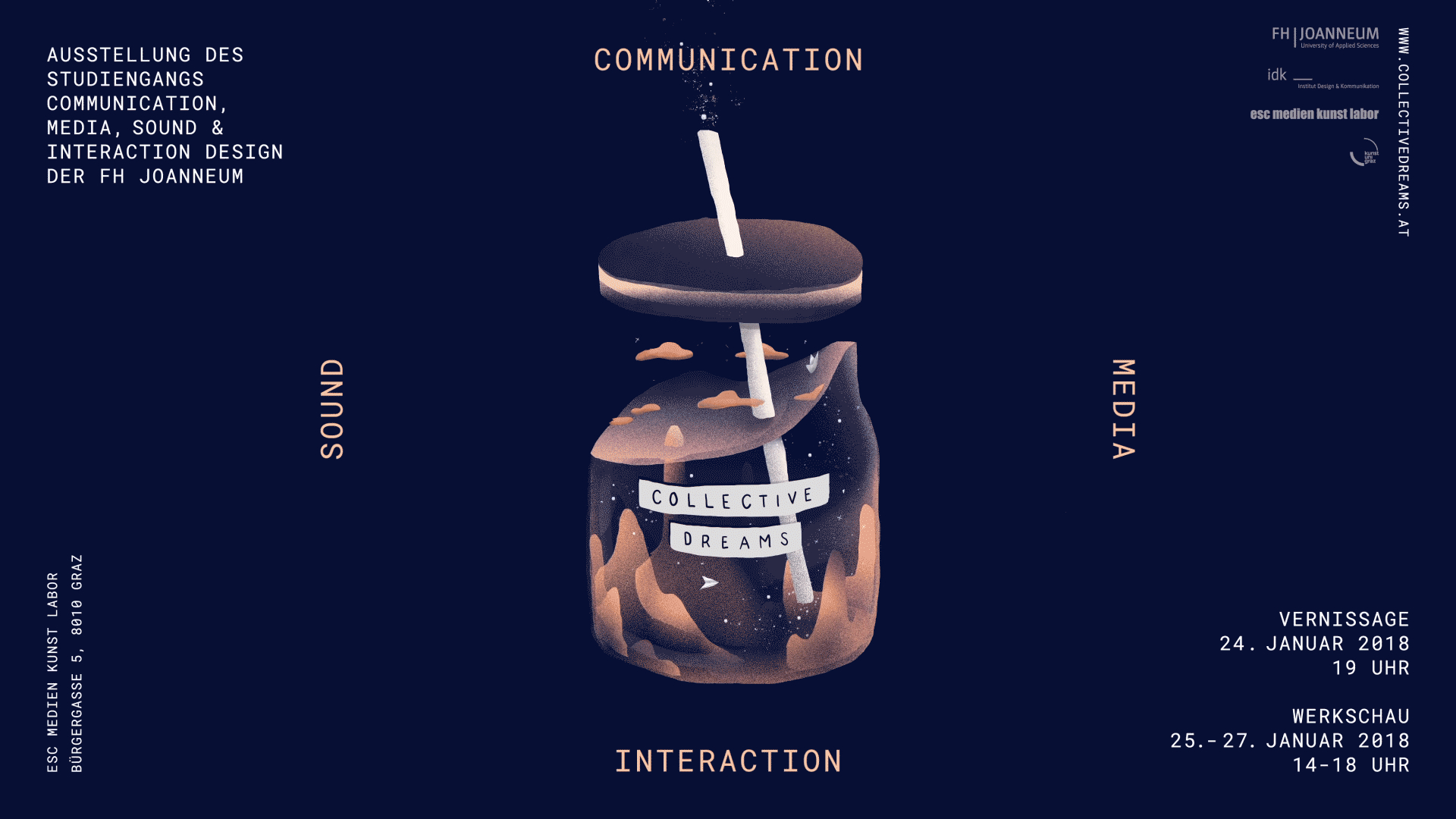 (c) FH Joanneum, Studienzweige Communication, Media, Sound & Interaction Design_Sujet_Collective Dreams