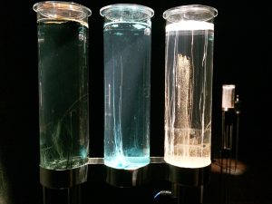 Assonance-of-Drops_Ausstellungsansicht_by_R.Sebjanic_I.Hirsenfelder_A.Hieng-Zergon_@_esc_medien-kunst-labor_©_esc-mkl_Foto:_Nayarí-Castillo