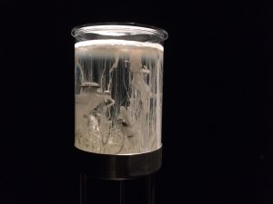 Assonance-of-Drops_Ausstellungsansicht_by_R.Sebjanic_I.Hirsenfelder_A.Hieng-Zergon_@_esc_medien-kunst-labor_©_esc-mkl_Foto:_Nayarí-Castillo