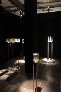 Assonance-of-Drops_Ausstellungsansicht_by_R.Sebjanic_I.Hirsenfelder_A.Hieng-Zergon_@_esc_medien-kunst-labor_©_esc-mkl_Foto:_Nayarí-Castillo